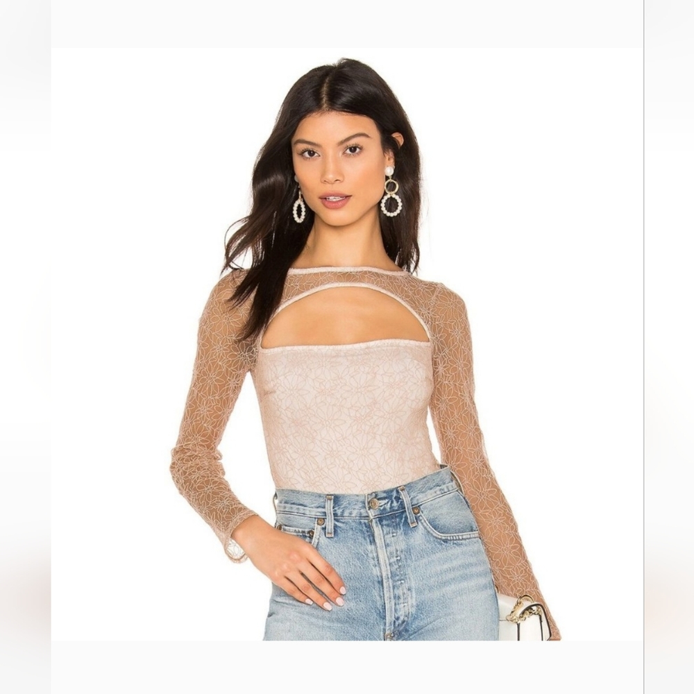 H:ours Jette Bodysuit in Champain Pink